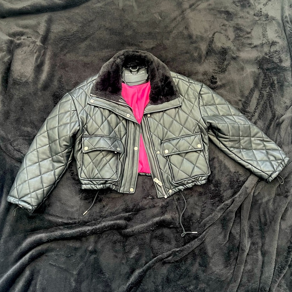 Bagatelle NYC Cropped Quilted Jacket
